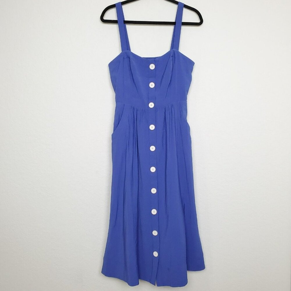 Anthropologie Blue Midi Dress